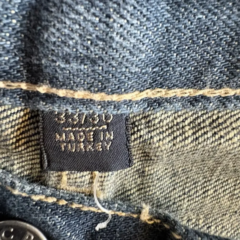 Banana Republic Men’s Jeans Straight Fit Blue Denim Medium Wash Button Fly